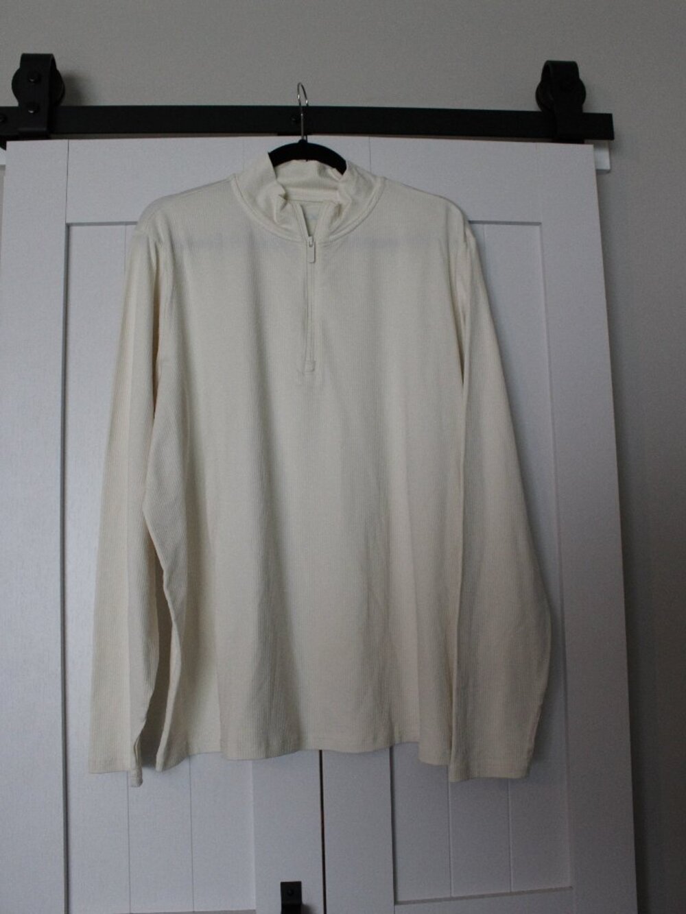 FLX Quarter‑Zip | Women’s 4X | Cream Textured Long Sleeve Pullover